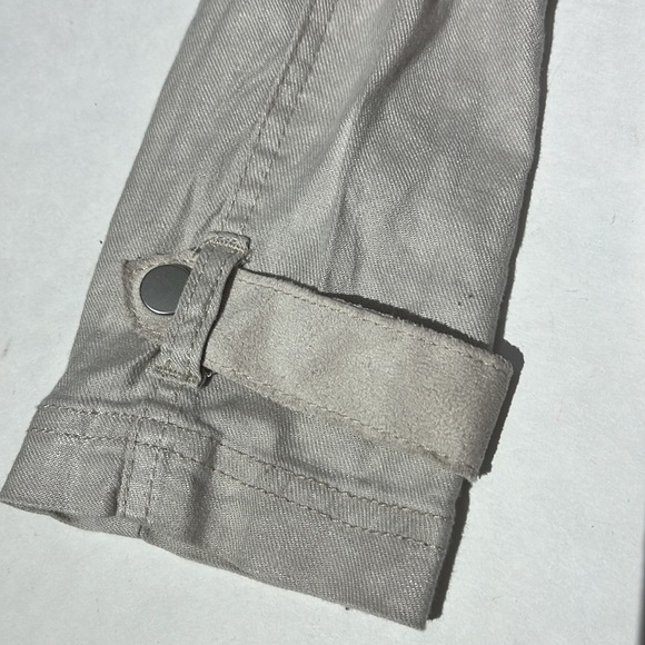 Anthropologie shacket lightweight jacket womens small cream moto open hang linen - Picture 4 of 10